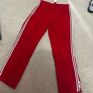 Red+ White Track Pants